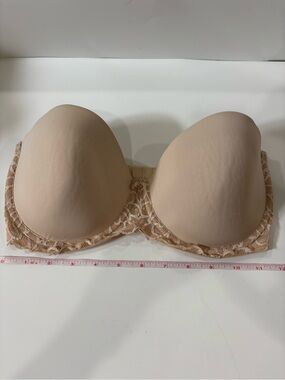 SO Nude Lace-Trim Strapless Molded Cup Bra